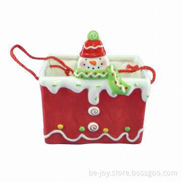 Christmas Gift, Ceramic Crafts with Painting, Available in Various Sizes, OEM Orders are Welcome